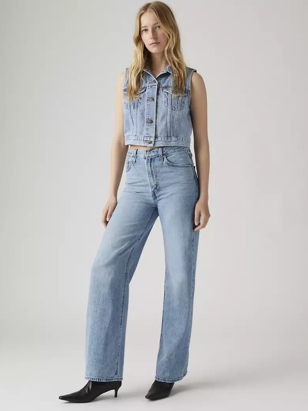 Levis ribcage wide leg jeans
